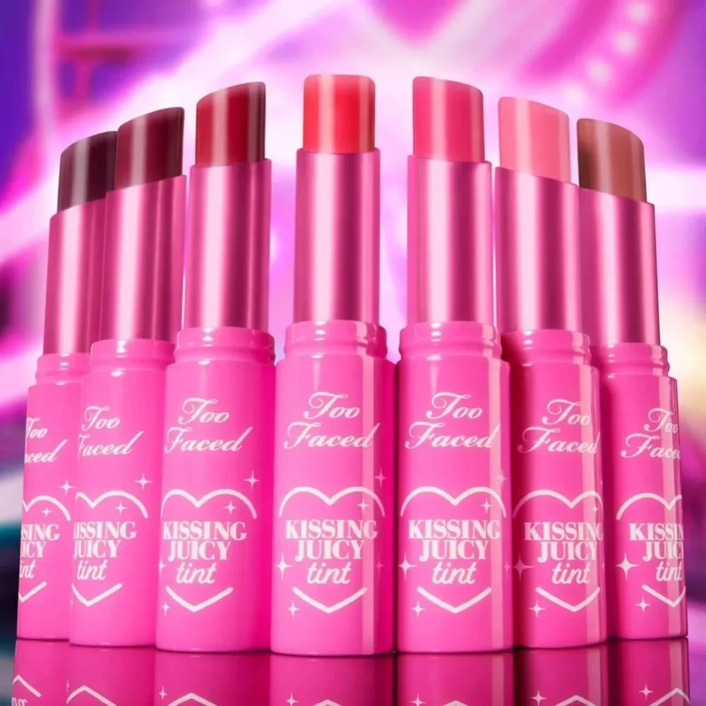 Too Faced Kissing Juicy Tint Lip Balm Peach Rings peachy nude